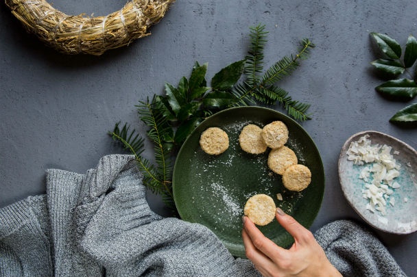 Špaldové kokosové keksy - obrázok 3