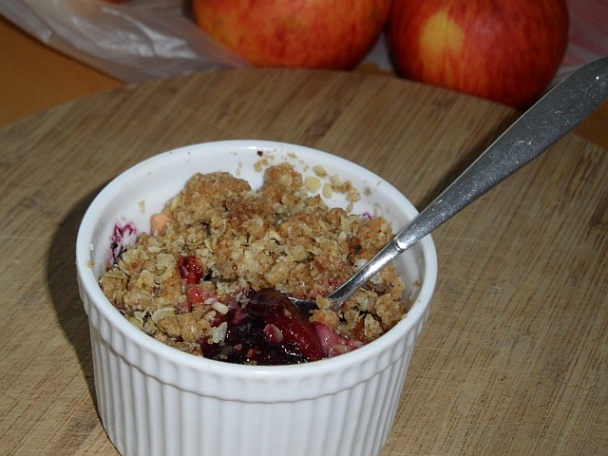 Zapečené ovocie s mandľovou posýpkou (fotorecept) - obrázok 8