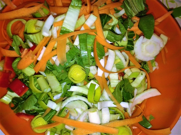 Dusená pak choi s bravčovou krkovičkou (fotorecept) - obrázok 1