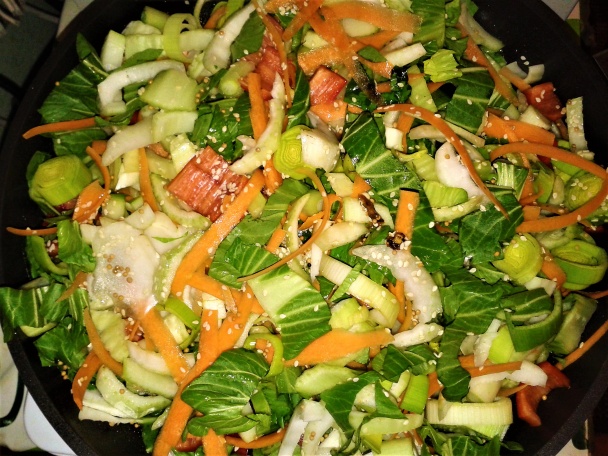 Dusená pak choi s bravčovou krkovičkou (fotorecept) - obrázok 3