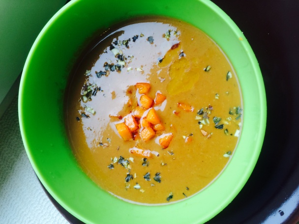 Čokoládová Hokkaido krémová polievka - obrázok 1