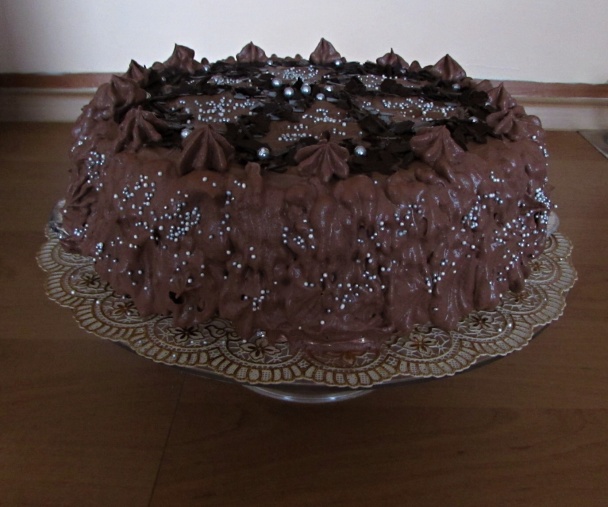 Orechová torta s parížskym krémom a šľahačkou (fotorecept) - obrázok 15