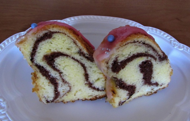 Mramorová bábovka s citrónovou polevou (fotorecept) - obrázok 12