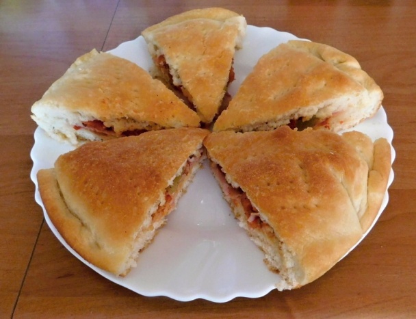 Slaný plnený koláč (fotorecept) - obrázok 12