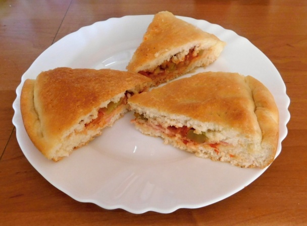 Slaný plnený koláč (fotorecept) - obrázok 13