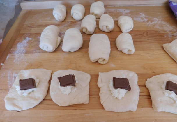 Tvarohovo-čokoládové kysnuté koláče (fotorecept) - obrázok 6