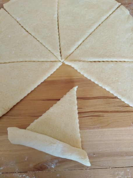 Rožky z tvarohového cesta (fotorecept) - obrázok 8