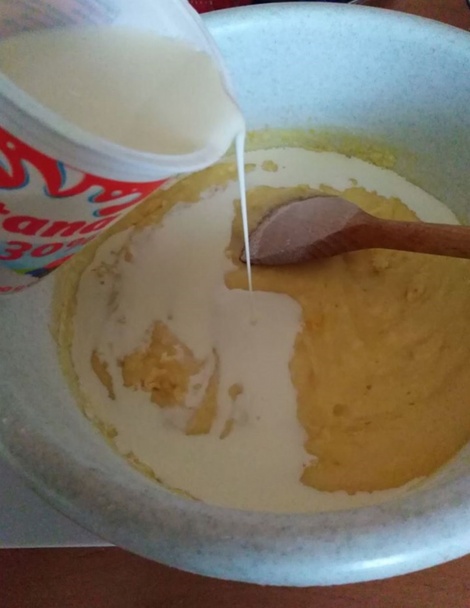 Smotanový koláčik s broskyňami (fotorecept) - obrázok 2