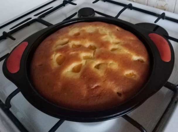 Smotanový koláčik s broskyňami (fotorecept) - obrázok 5