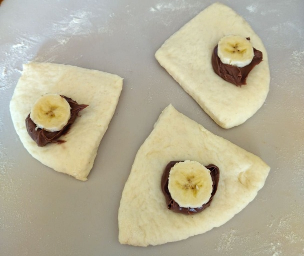 Buchty plnené Nutellou a banánom (fotorecept) - obrázok 3