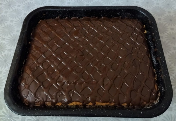 Trojfarebný pudingový koláč bez múky (fotorecept) - obrázok 6