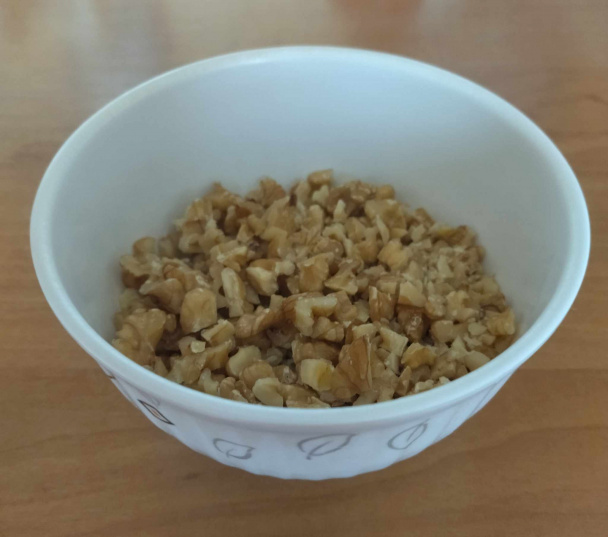 Broskyňovo-tvarohový koláč s orieškami navrchu (fotorecept) - obrázok 6