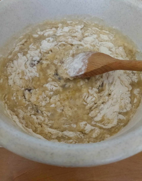 Banánový koláčik s hrozienkami (fotorecept) - obrázok 5