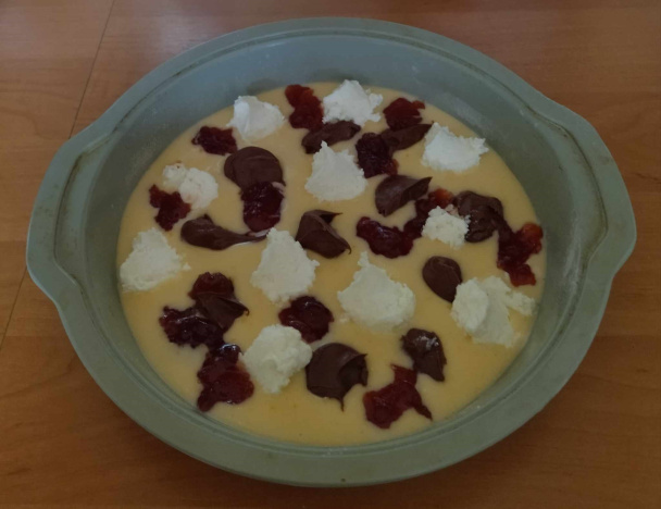 Tvarohovo-lekvárovo-nutellový koláč (fotorecept) - obrázok 2