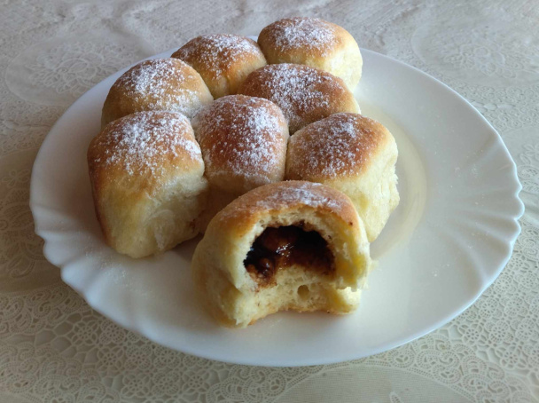Lekvárové buchty s pridaním masla do cesta (fotorecept) - obrázok 8