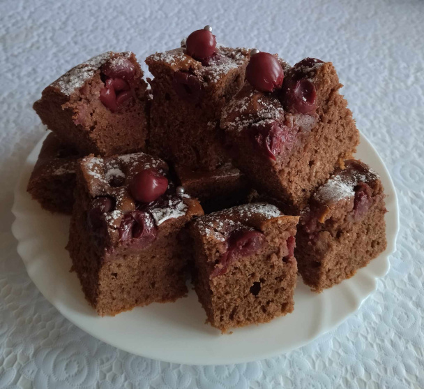 Kakaové kocky s višňami (fotorecept) - obrázok 7