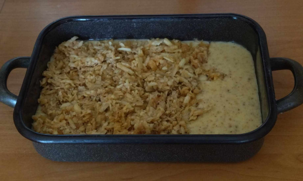 Jablkovo-orechový koláč so skrytou plnkou (fotorecept) - obrázok 6