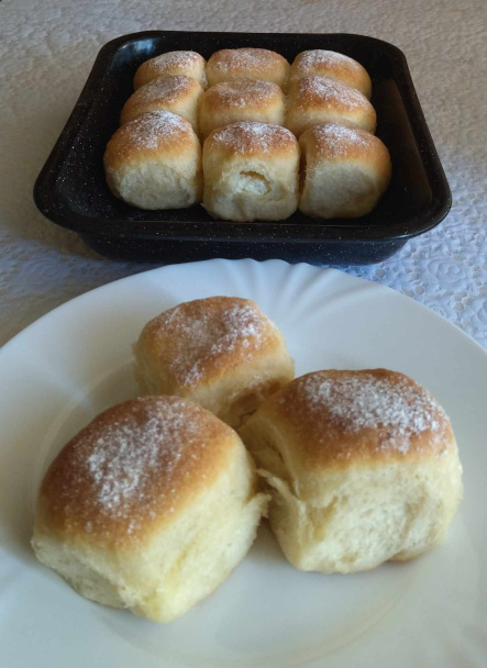 Tvarohové buchty s pridaním oleja a masla (fotorecept) - obrázok 9