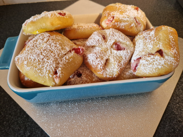 Taštičky s tvarohovou a jablkovou plnkou - obrázok 4