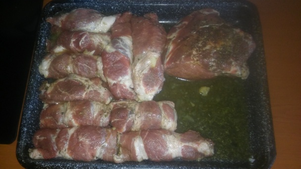 Šťavnaté rolky z krkovičky (fotorecept) - obrázok 3