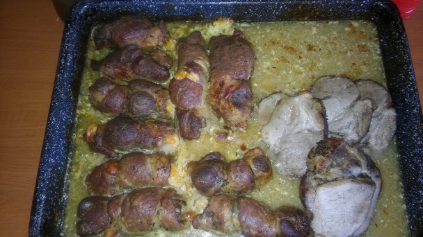 Šťavnaté rolky z krkovičky (fotorecept) - obrázok 4