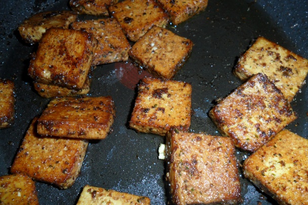 Marinované tofu s hráškom a kukuricou (fotorecept) - obrázok 4