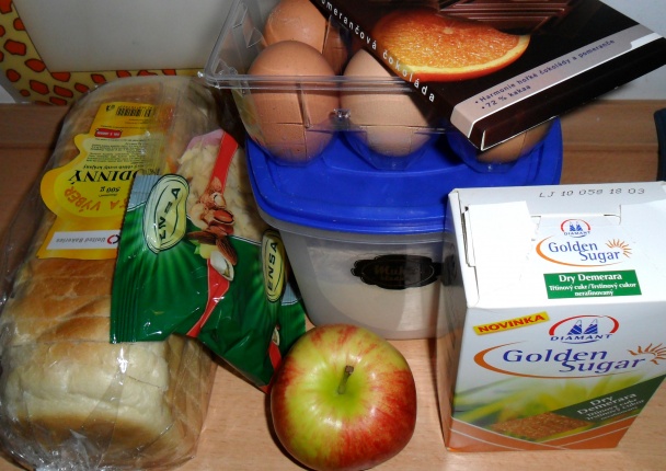 Francúzske toasty s jablkami a čokoládou (fotorecept) - obrázok 1