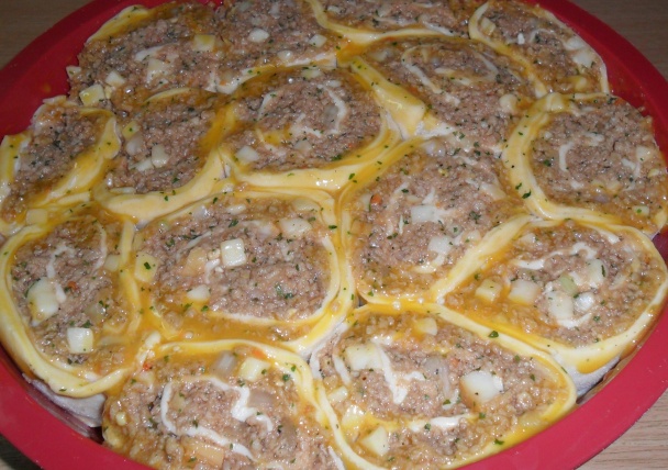 Roládkový slaný koláč (fotorecept) - obrázok 6