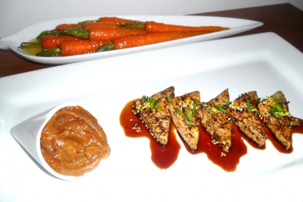 Pikantné tofu, sladká mrkva a arašidová omáčka (fotorecept) - obrázok 12