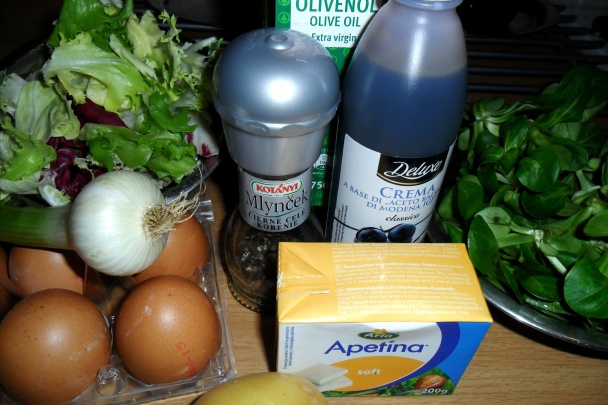 Polníčkový šalát s vajíčkom a zemiakmi (fotorecept) - obrázok 1