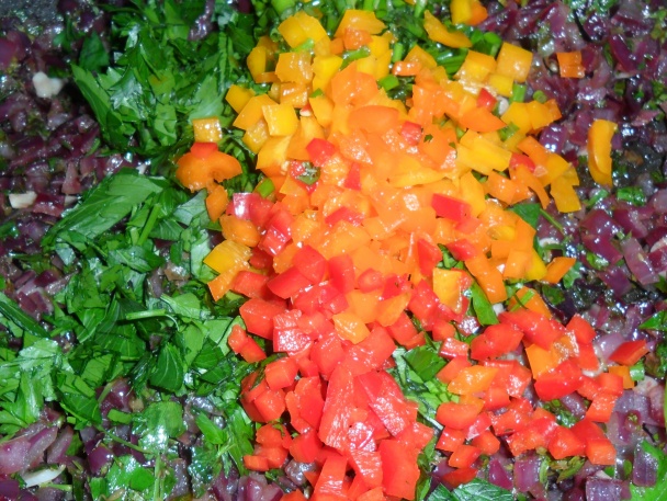 Grilovaný biely baklažán s farebnou čiapočkou (fotorecept) - obrázok 10