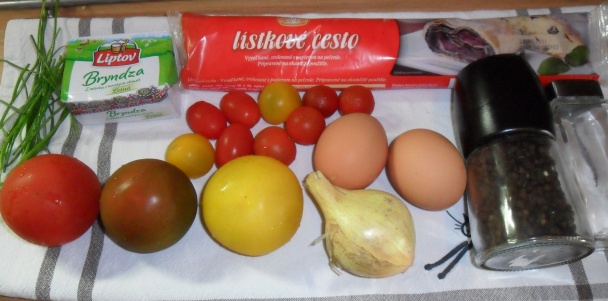 Paradajkovo - bryndzový koláč (fotorecept) - obrázok 1