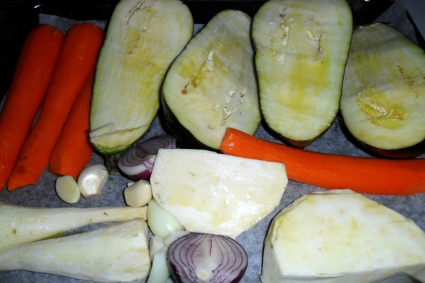 Polievka z pečeného baklažánu (fotorecept) - obrázok 2