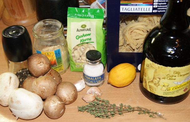 Tagliatelle s krémovou kešu omáčkou (fotorecept) - obrázok 1