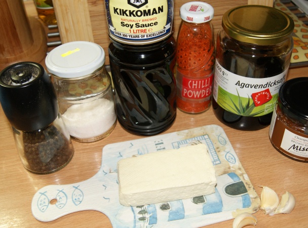 Marinované tofu so zeleninou a omáčka zo sladkých zemiakov (fotorecept) - obrázok 1