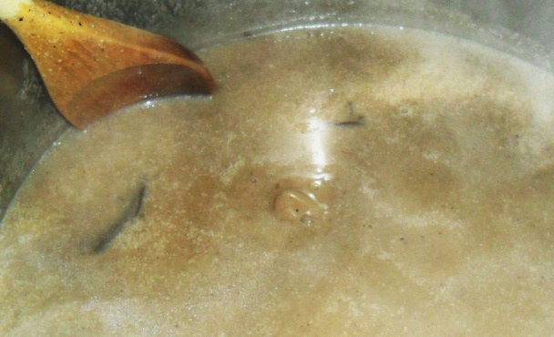 Polievka zo sušených lesných húb a čerstvých šampiňónov (fotorecept) - obrázok 8