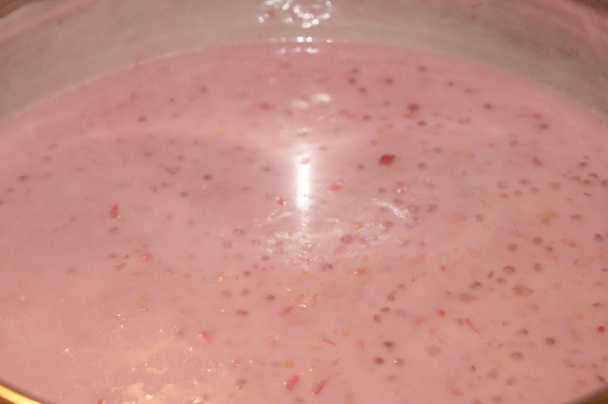 Malinovo - medovkový tapiokový puding (fotorecept) - obrázok 5