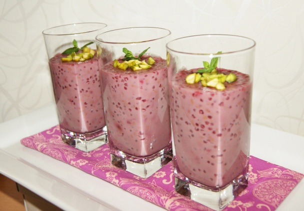 Malinovo - medovkový tapiokový puding (fotorecept) - obrázok 6