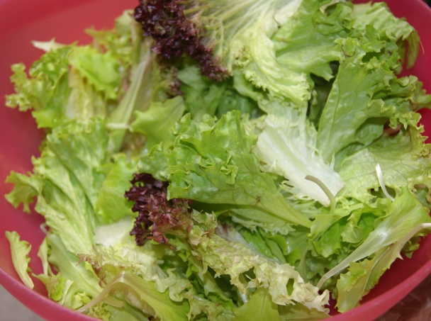 Listový šalát s cícerom a avokádom a pečenými hubami (fotorecept) - obrázok 3