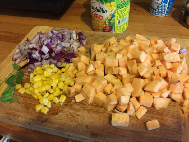 Kukuričný krém s tuniakom a kuriatkami (fotorecept) - obrázok 1