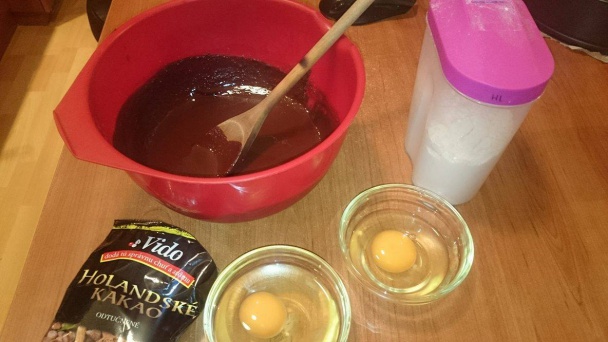 Browncheese s malinovým coulis (fotorecept) - obrázok 3