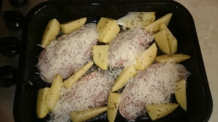 Kuracie prsia na prírodno s cesnakovým dipom (fotorecept) - obrázok 2