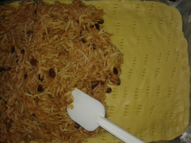 Jablkový koláč s dvojakým cestom (fotorecept) - obrázok 6