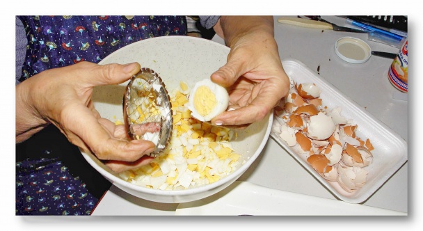 Vajičkovo-strukový, fazuľový šalát (fotorecept ) - obrázok 1