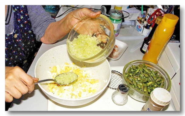 Vajičkovo-strukový, fazuľový šalát (fotorecept ) - obrázok 2