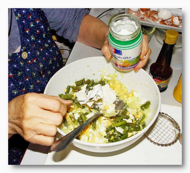 Vajičkovo-strukový, fazuľový šalát (fotorecept ) - obrázok 4