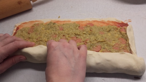 Hráškovo-kukuričné trojuholníčky (fotorecept) - obrázok 6