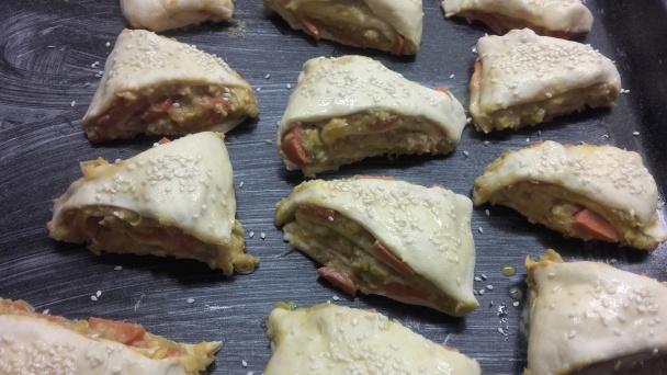 Hráškovo-kukuričné trojuholníčky (fotorecept) - obrázok 8