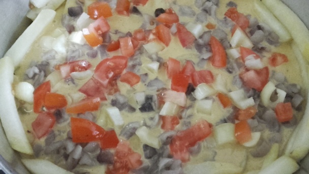 Hranolkový koláč s hubami (fotorecept) - obrázok 3