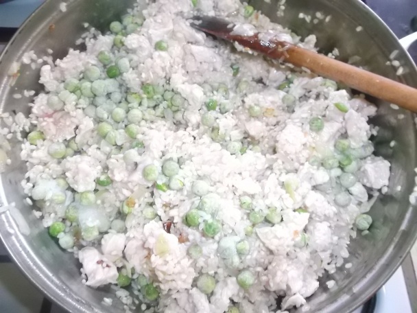 Krémové rizoto s kuracím mäsom a tekvicou (fotorecept) - obrázok 1